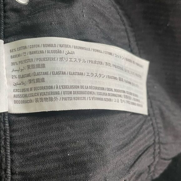 Abercrombie & Fitch Black Super Skinny Cropped Jeans Size 12 - Picture 7 of 8